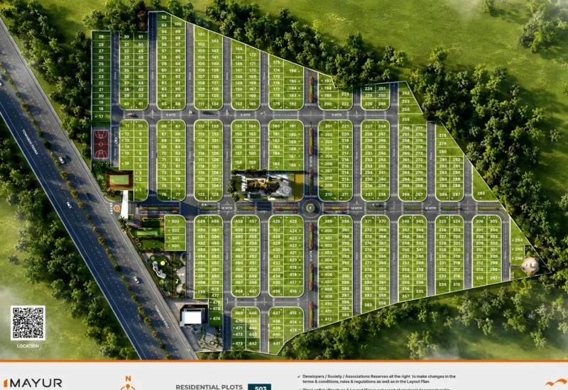 Mayur Prime layout plan — 503 residential plots