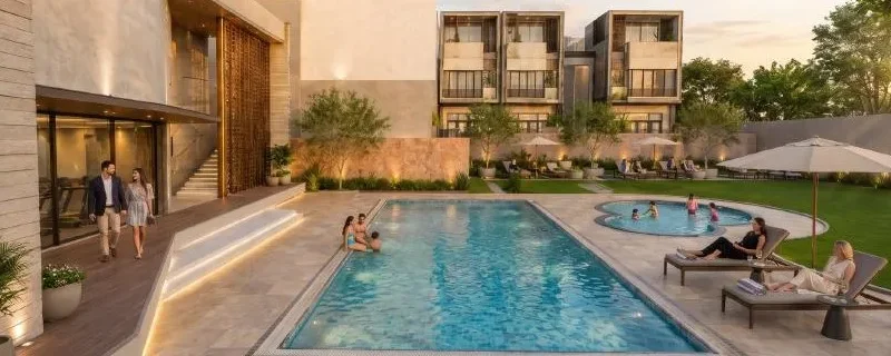 Mayur Prime club house and pool (artist’s impression)