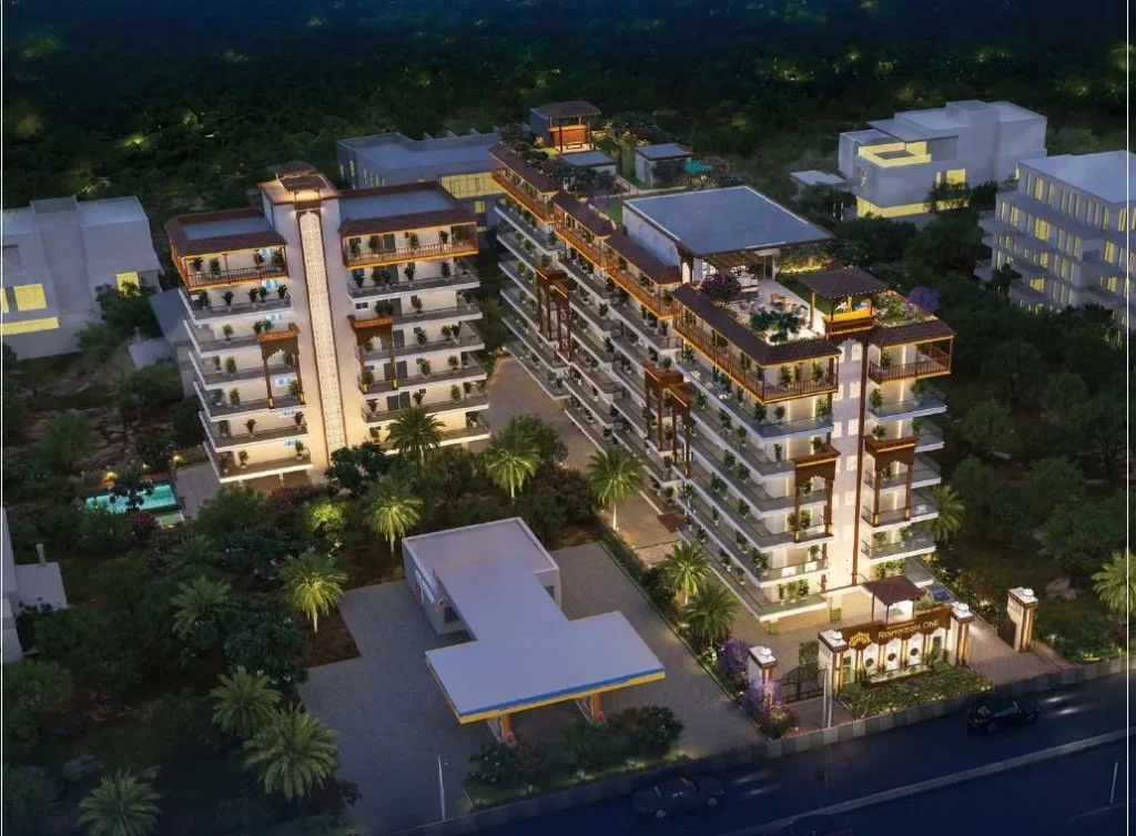 Rishikesh One by ETH Infra — evening view (artist’s impression)